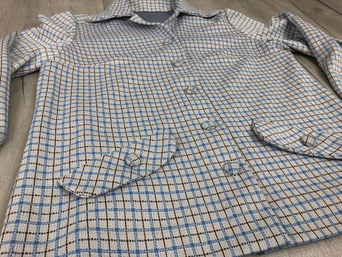 Vintage Mod Gogo Jacket 60s 70s Polyester Coat Womens Size 14-16 Large - Picture 3 of 12