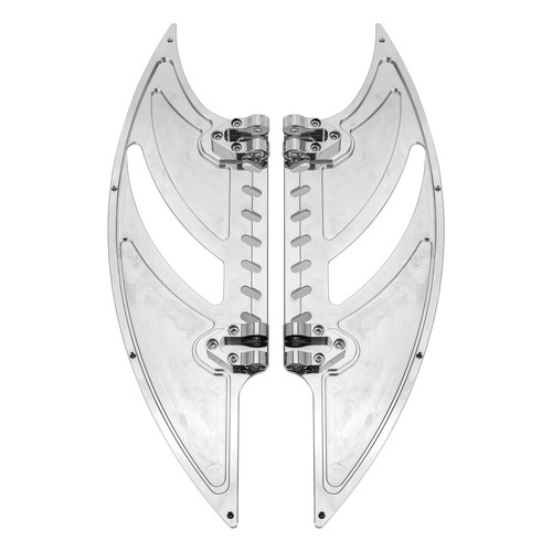 Front Rear FloorBoard Footboards Chrome For Harley Touring Street Glide FLHX CVO - Bild 19 von 21