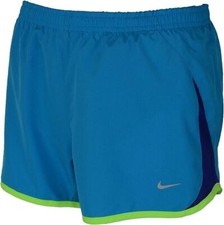 Nike Women's Dri-Fit 5K Tempo Running Shorts 573728-407 Sz L Blue Lagoon