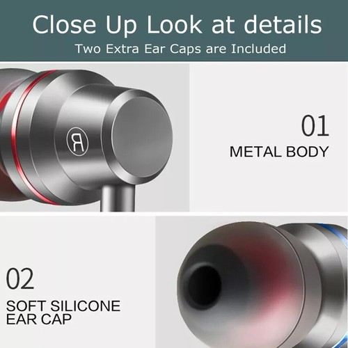3.5mm HIFI Super Bass Headset In-Ear Earphone Stereo Earbuds Headphone Wired Mic - Picture 8 of 11