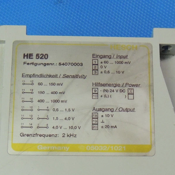 HESCH HE520 Knick DC-Trennverstärker Inkl. MwSt - Bild 4 von 4