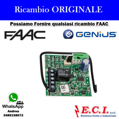 faac 2 Channel 433mhz RP2 433RC Plug-in Receiver 787742 (new code 787857)
