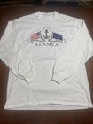 Vintage Power Sport by Oneita Alaska(flags) long sleeve state shirt L