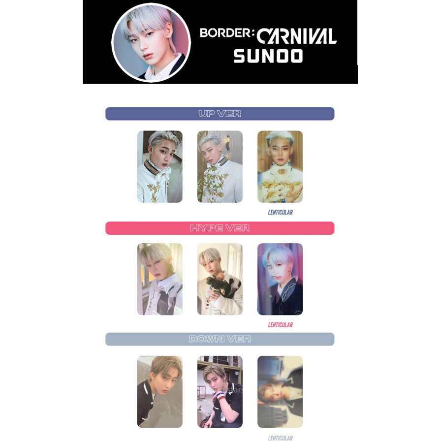 ENHYPEN SUNOO Official Photo card Border : Carnival