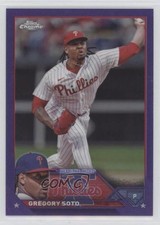 2023 Topps Chrome Update Purple Refractor 61/250 Gregory Soto #USC181 0nr3