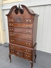 67439  Solid Mahogany Queen Anne Highboy Dresser — photo 2