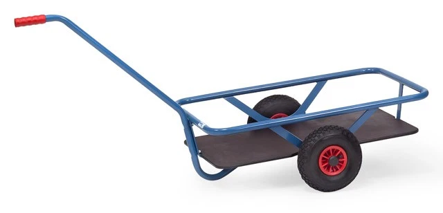 Fetra Handwagen mit Boden, 200 kg, Ladefläche: 700 x 400 mm, Vollgummireifen
