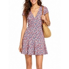 Tory Burch Calico Fit & Flare Floral Ponte Dress S