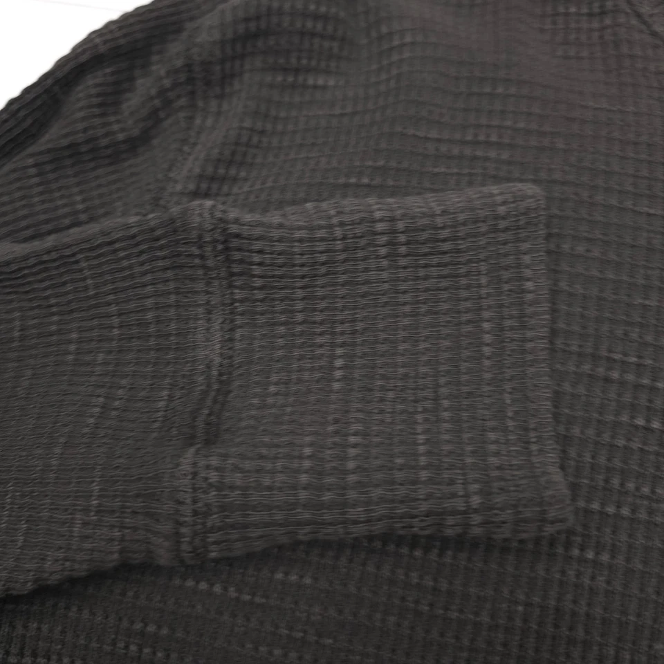 RRL Ralph Lauren Faded Black Three-Button Cotton Henley Shirt Mens Size Medium - Image 4 of 4