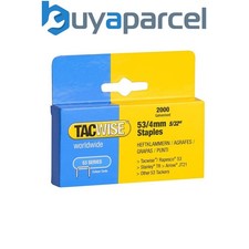 Tacwise 0333 Type 53 Series 4mm Light Duty Staples 2000 Pack - Type JT21 A 0.0030 per staple