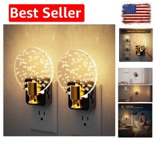 Night Light, Dimmable Night Lights Plug into Wall 2 Pack Bubble Nightlight ...