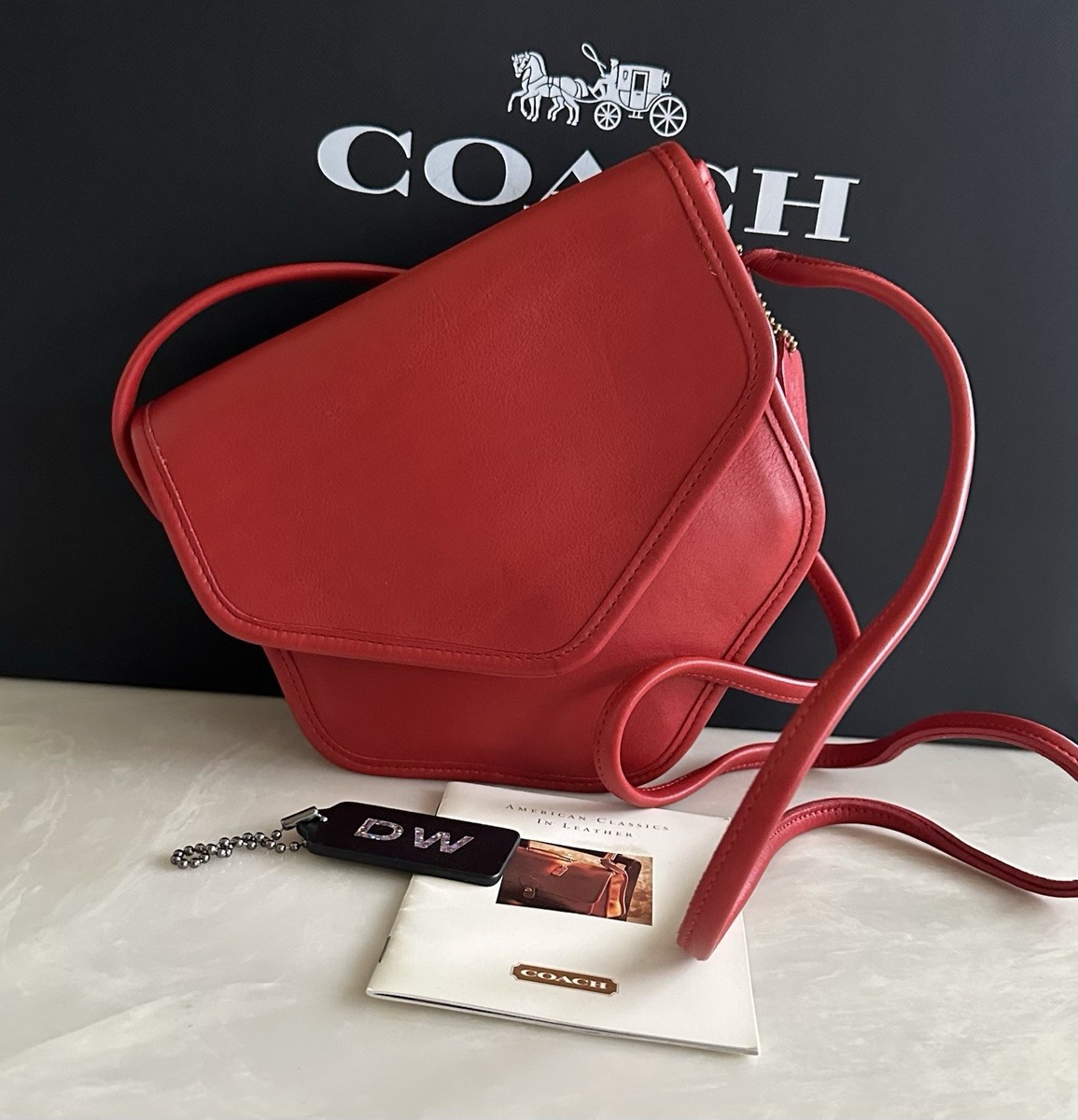 COACH VINTAGE RED MEGAN CROSSBODY BAG 9921 EUC | eBay