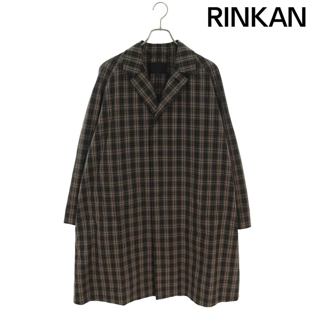 Cappotto Prada SGC214 S231 120E retro triangolo design cotone check uomo 48 usato