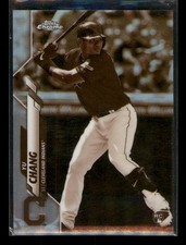 2020 Topps Chrome Yu Chang #173 Sepia Refractor Rookie