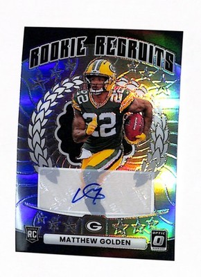 2025 Donruss Optic #8 Matthew Golden Silver Prizm Rookie Recruits Auto (#/199)