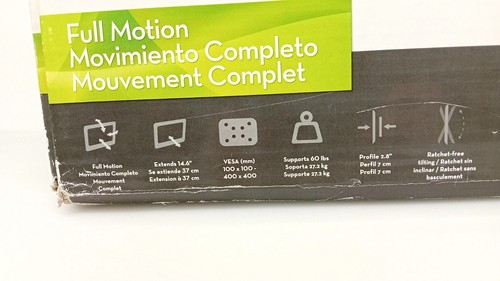 Omnimount Full Motion TV Wall Mount for 32" to 50" TV - OC60FM. - Picture 4 of 7