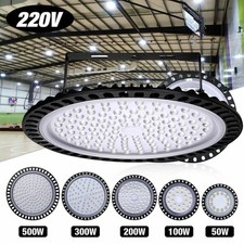 LED High Bay Light 300W/500W/800W/1000W Low Bay UFO Warehouse Industrial Lights
