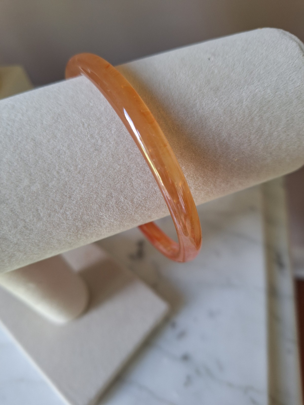 (2) Art Glass Bangle Bracelets Stackable Multi Co… - image 6