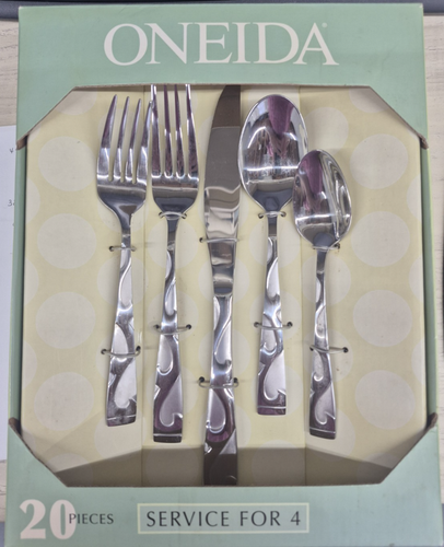 Oneida Tuscany 20 Piece Everyday Flatware Set - Service for 4 New in Box