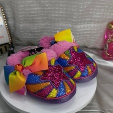 K1 Jojo Siwa-Rainbow Slippers with Stars and Spirals, Little Girls, Size 7-8 3 