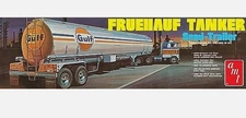 AMT Fruehauf Tanker Gulf Semi Trailer - Plastic Model Truck Kit - 1/25 Scale