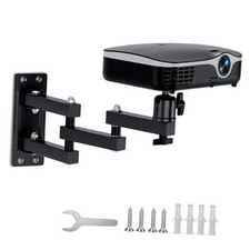 Projector Wall Mount, 360  Rotation 3-Sections Wall Mount for Projector