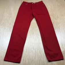 Tommy Hilfiger Pants Women s Size 6 trousers Pink Cotton Stretch Slim Ankle Read