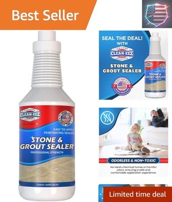 Clean-EEZ Grout Sealer - Protect Your Floors and Showers from Stains - Natura...