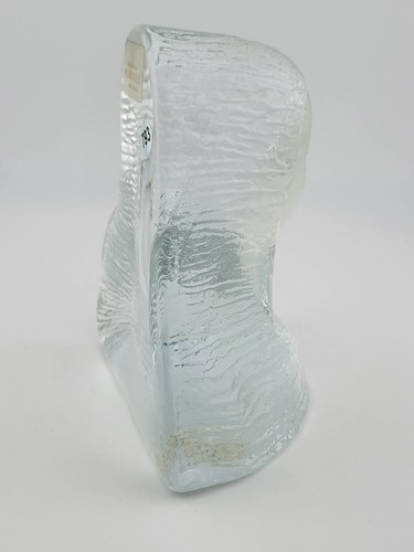 Vintage Wikinger klar matt strukturiert Kunst Glas Jungfrau Maria Madonna Figur - Bild 10 von 13