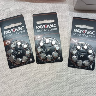 Rayovac Loud N  Clear Sz 312 Hearing Aid Batteries 53 Packs Of 8 Total 424