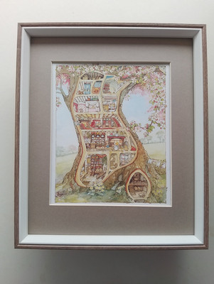Brambly Hedge print 'Mr And Mrs Apple's Cottage' FRAMED | eBay UK