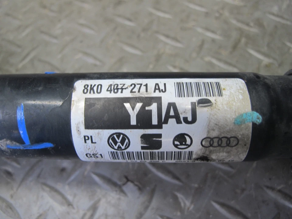 10-16 AUDI S5 S4 EJE DELANTERO IZQUIERDO O DERECHO EJE 8K0407271AJ OEM Foto 3 de 4