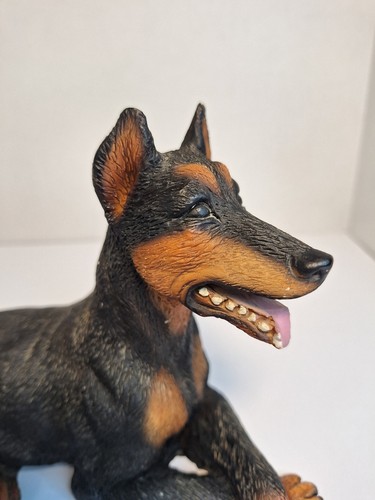 Vintage Doberman Pincher Figurine. Handpainted, Made In Italy. - Picture 2 of 7