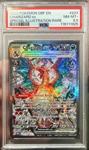 Pokemon Obsidian Flames Charizard Ex Special Illustration Rare 223/197 PSA 8.5
