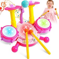 Kids Drum Set for Toddlers 1-3, Musical Baby Girl/Boy Toy, 1 Year Old Gift