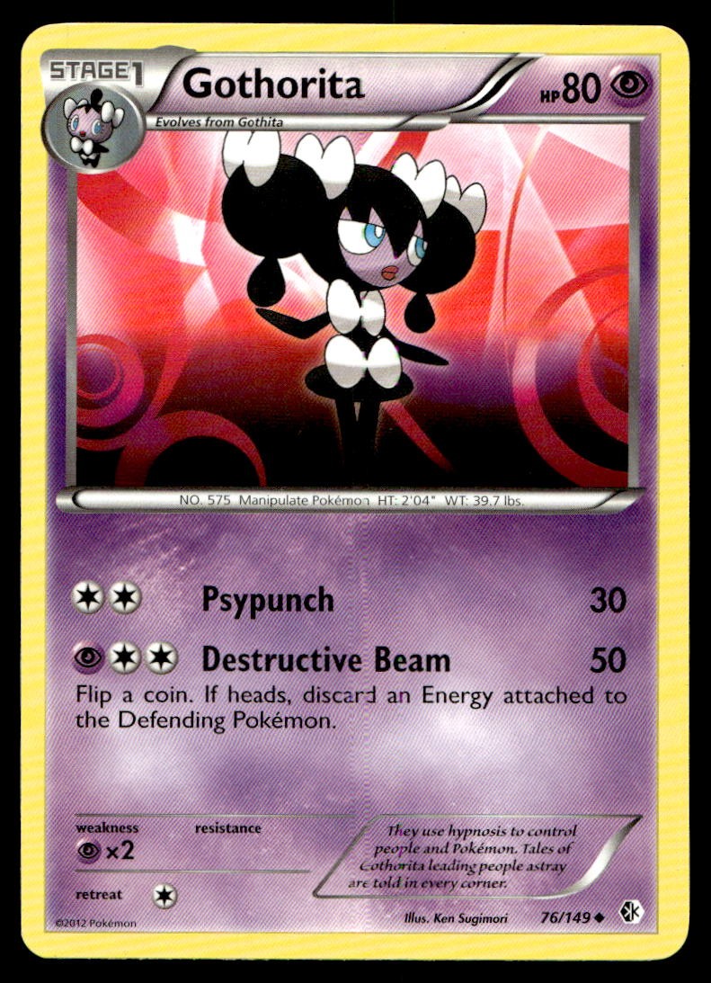 LP Gothorita [Boundaries Crossed 76/149] Uncommon Pokemon TCG