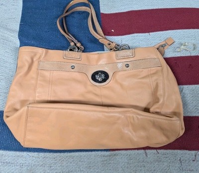 Coach Large Peach Pebbled Leather Penelope Shoulder Bag F16530 Y2K