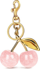 Cherry Bag Charm Cute Accessories Sparkling Purse Charms for Women Sparkling R
