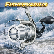 Mulinello Okuma Surf 8K Bobina Fissa Pesca Mare Big Pit Acqua Salata Surf Casting Shore