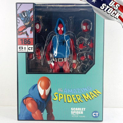 Spider-Man Scarlet Spider Comic Version 6'' Action Figure CT Toys MAFEX NEW#186