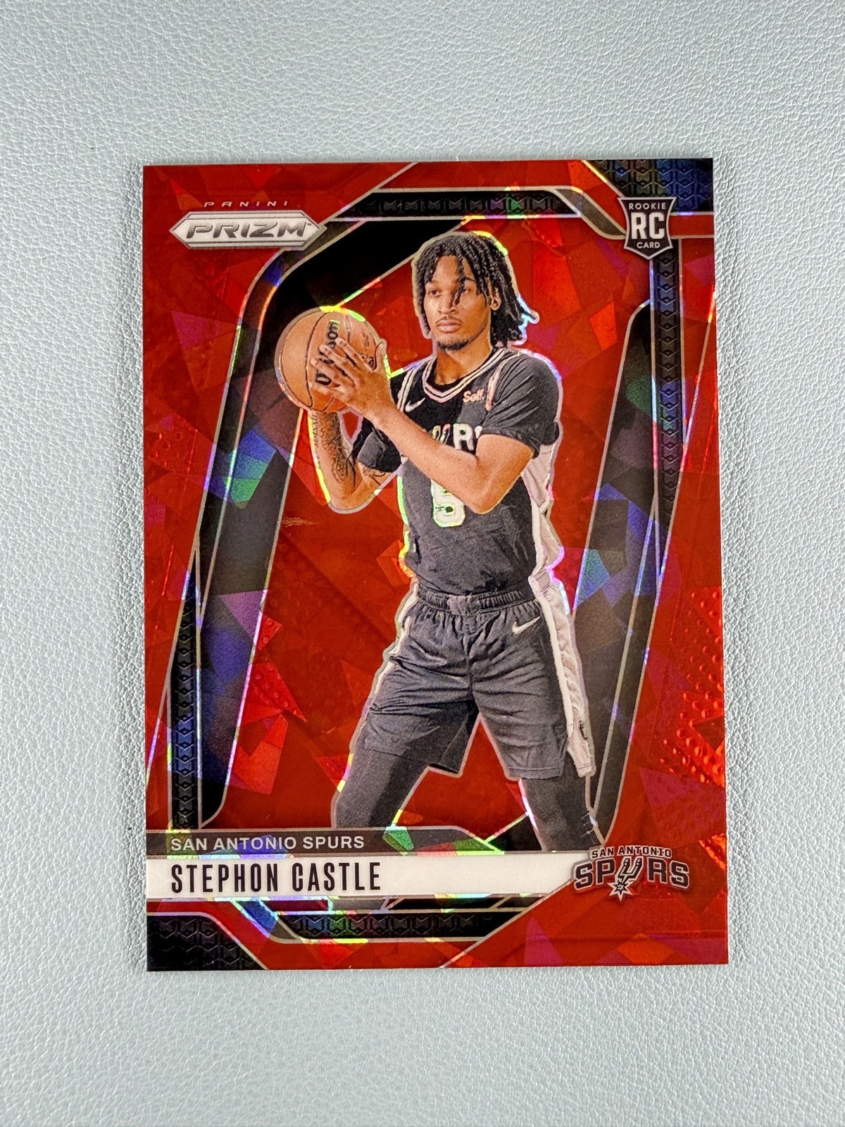 2024-25 Panini Prizm - Stephon Castle #234 Red Ice Prizm (RC)