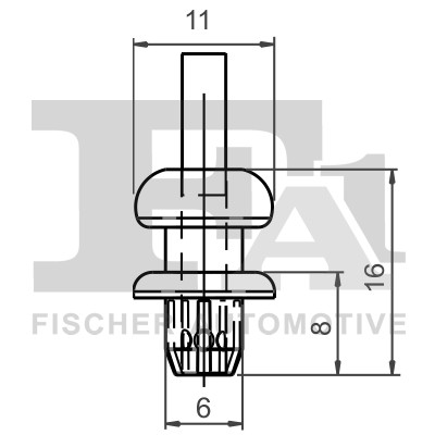 Fa1 21-20013.5 Clip, Zier-/Schutzleiste For CitroËN DS Peugeot-image