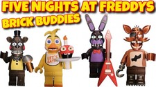 Five Nights at Freddy's Brick Buddies - Figura Estilo Ladrillo - Compañero de Escritorio - 3D