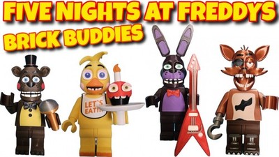 Five Nights at Freddy's Brick Buddies - Brick Style Figure - Desk Companion - 3D