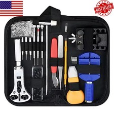 147 Pcs Watch Repair Kit Watchmaker Back Case Remover Opener Link Pin Spring Bar