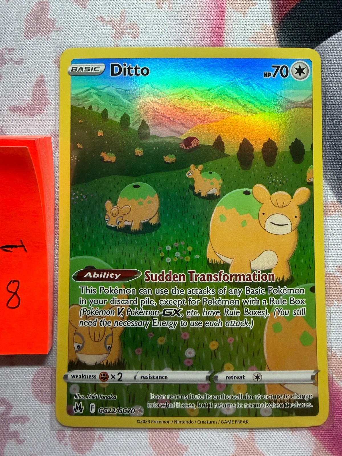 Pokemon TCG Ditto GG22/GG70 Galarian Gallery Rare Holo NM 