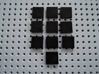 Lego 10 x Fliese Kachel 3068b  2x2  schwarz