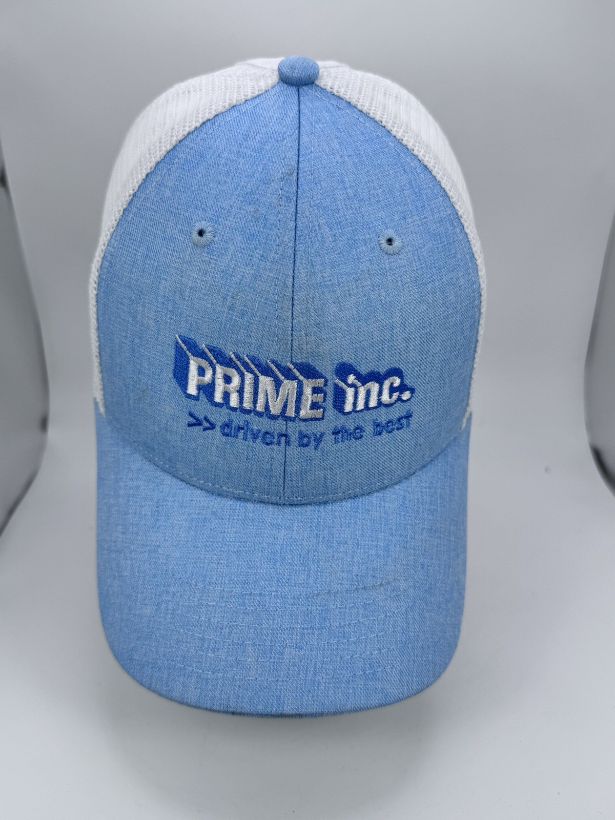 PONY Cappello Prime Inc. azzurro foro coda di cavallo; retro in rete snapback;