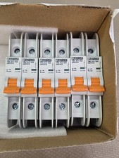 Phoenix Contact 2907579 TMC 81C 50A Circuit Breaker 1-Pole DIN Rail Lot of 6
