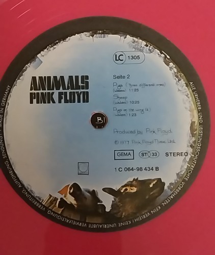 Pink Floyd, Animals, Pink Vinyl ,Limited edition,1977,Germany,EMI, 1C 064-98 343 - Bild 4 von 11